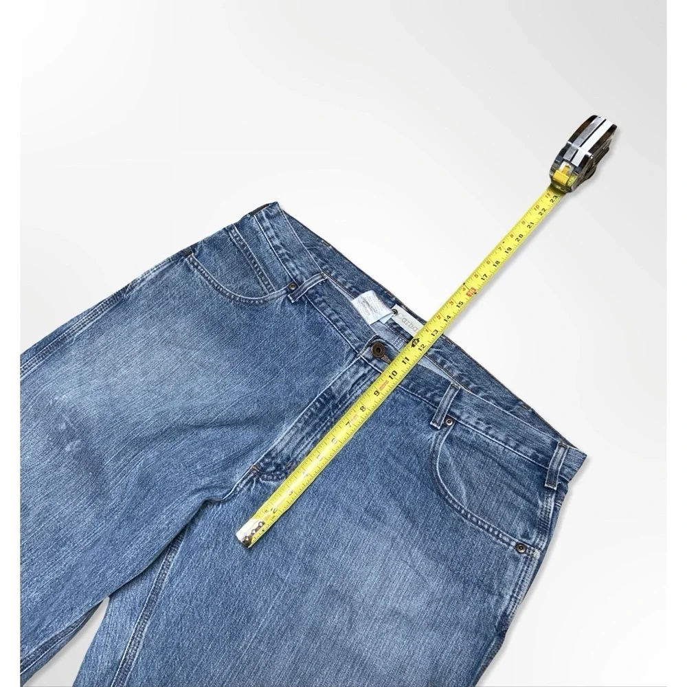 Vintage Carhartt Jeans Loose Baggy Fit Wide Leg Men's 40x32 Blue Denim Workwear